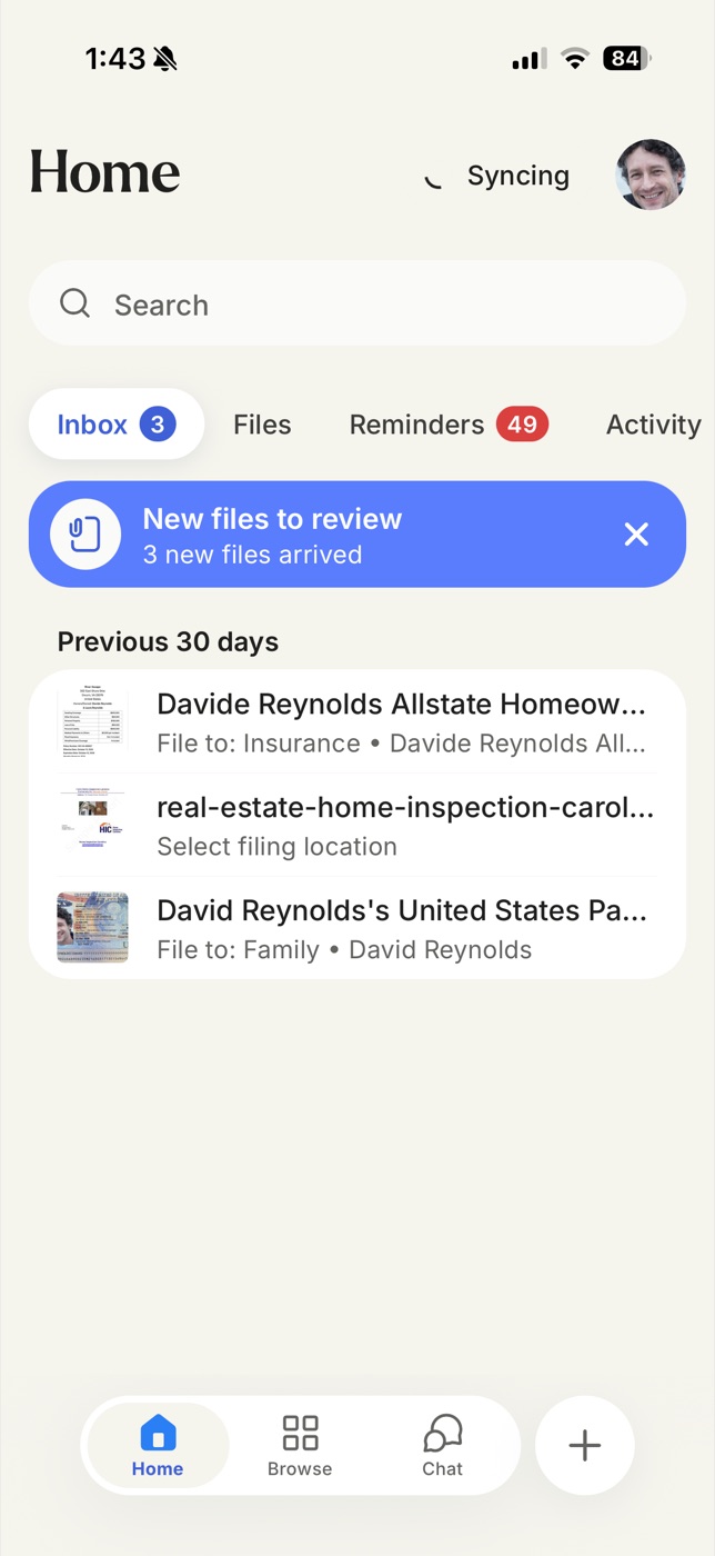 Trustworthy iOS app — Home screen